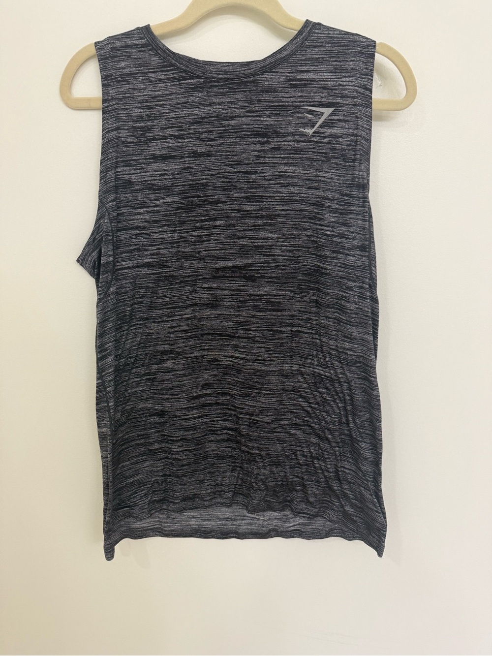 Gymshark Black Marled Muscle Tank Men Size Large